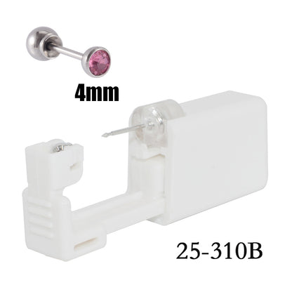 跨境无菌卡扣穿耳器二代一次性圆球底座打耳洞穿刺打耳枪316L耳钉