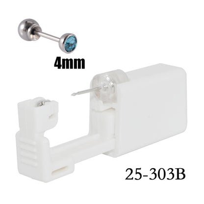 跨境无菌卡扣穿耳器二代一次性圆球底座打耳洞穿刺打耳枪316L耳钉